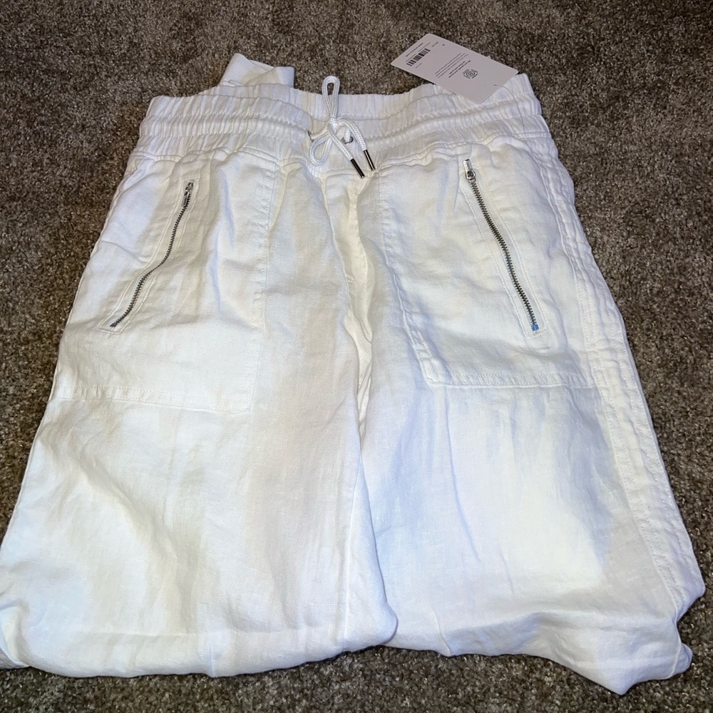 Athleta Cabo Linen Wide Leg Pant